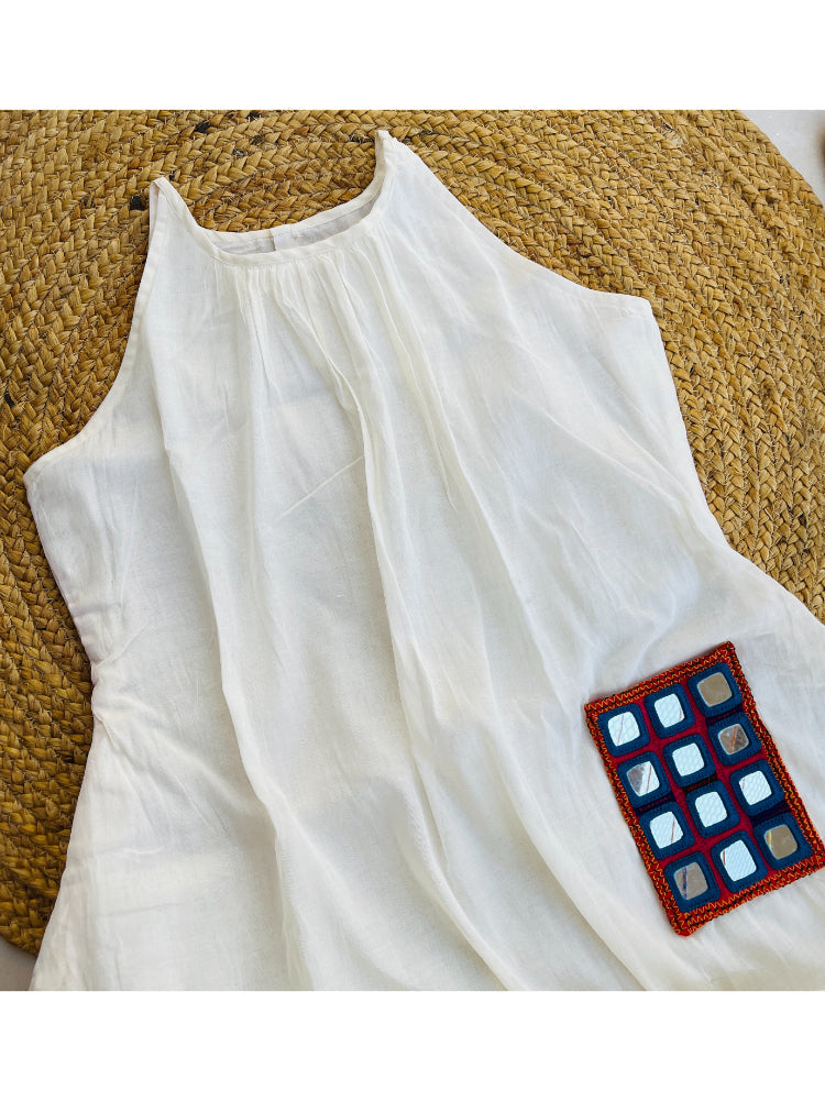 BOHO POCKET OFF WHITE KURTIES HANDMADEAHOLIC BY MISHKA