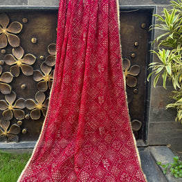 PINK VINTAGE DUPATTA HANDMADEAHOLIC BY MISHKA