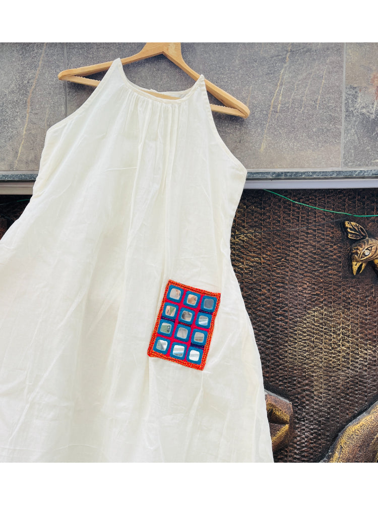 BOHO POCKET OFF WHITE KURTIES HANDMADEAHOLIC BY MISHKA