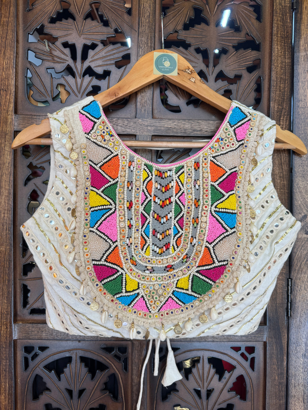 MULTI BEADS BLOUSE HANDMADEAHOLIC BY MISHKA