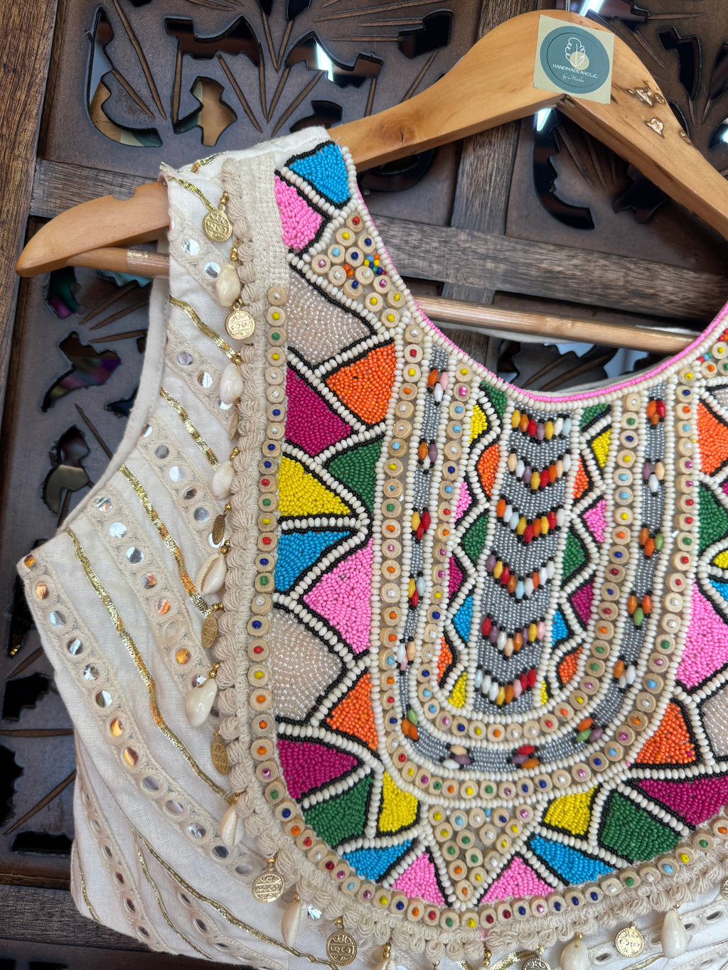 MULTI BEADS BLOUSE HANDMADEAHOLIC BY MISHKA