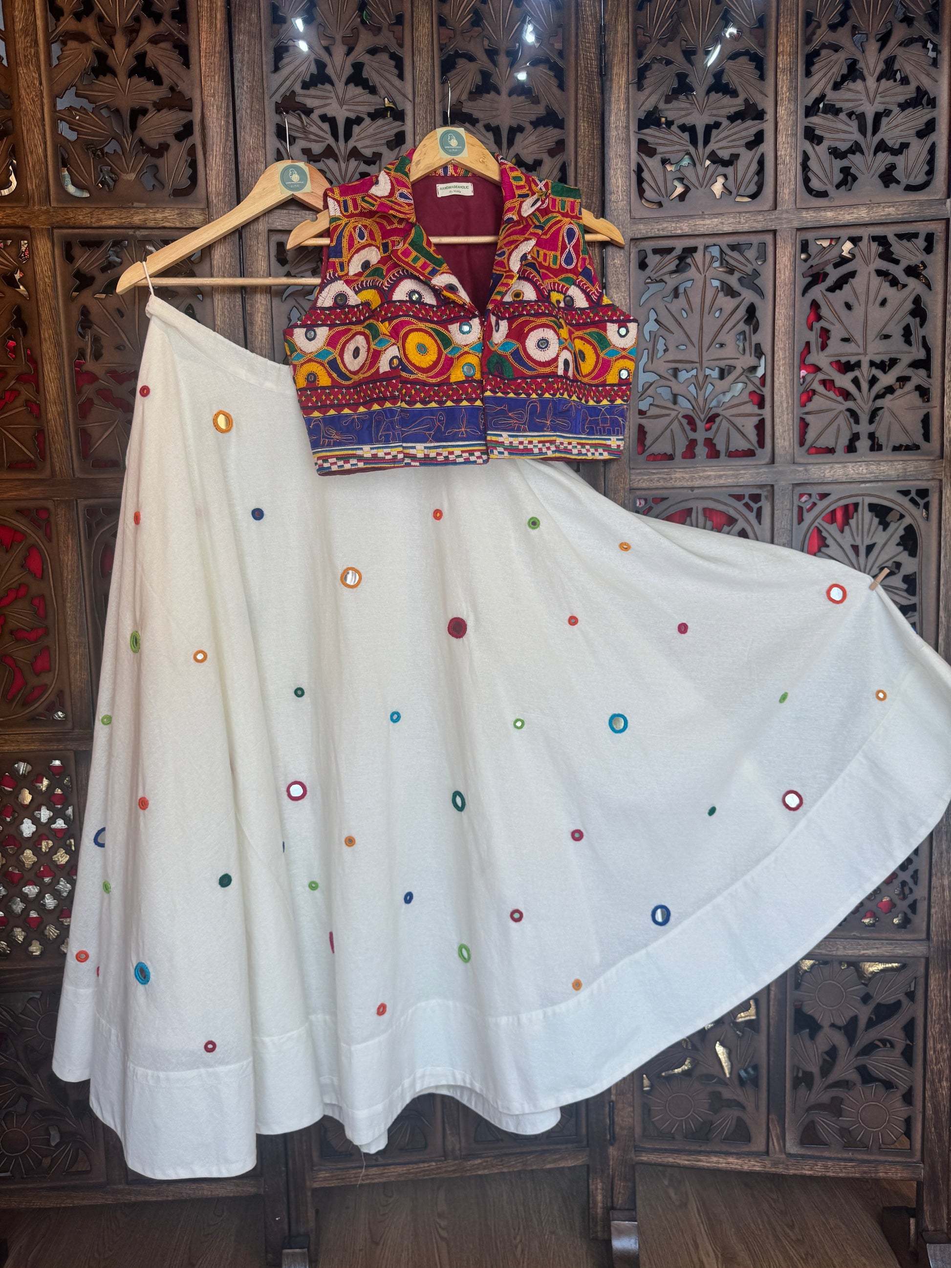 GAMTHI CHANIYA CHOLI RAAS'25 HANDMADEAHOLIC BY MISHKA