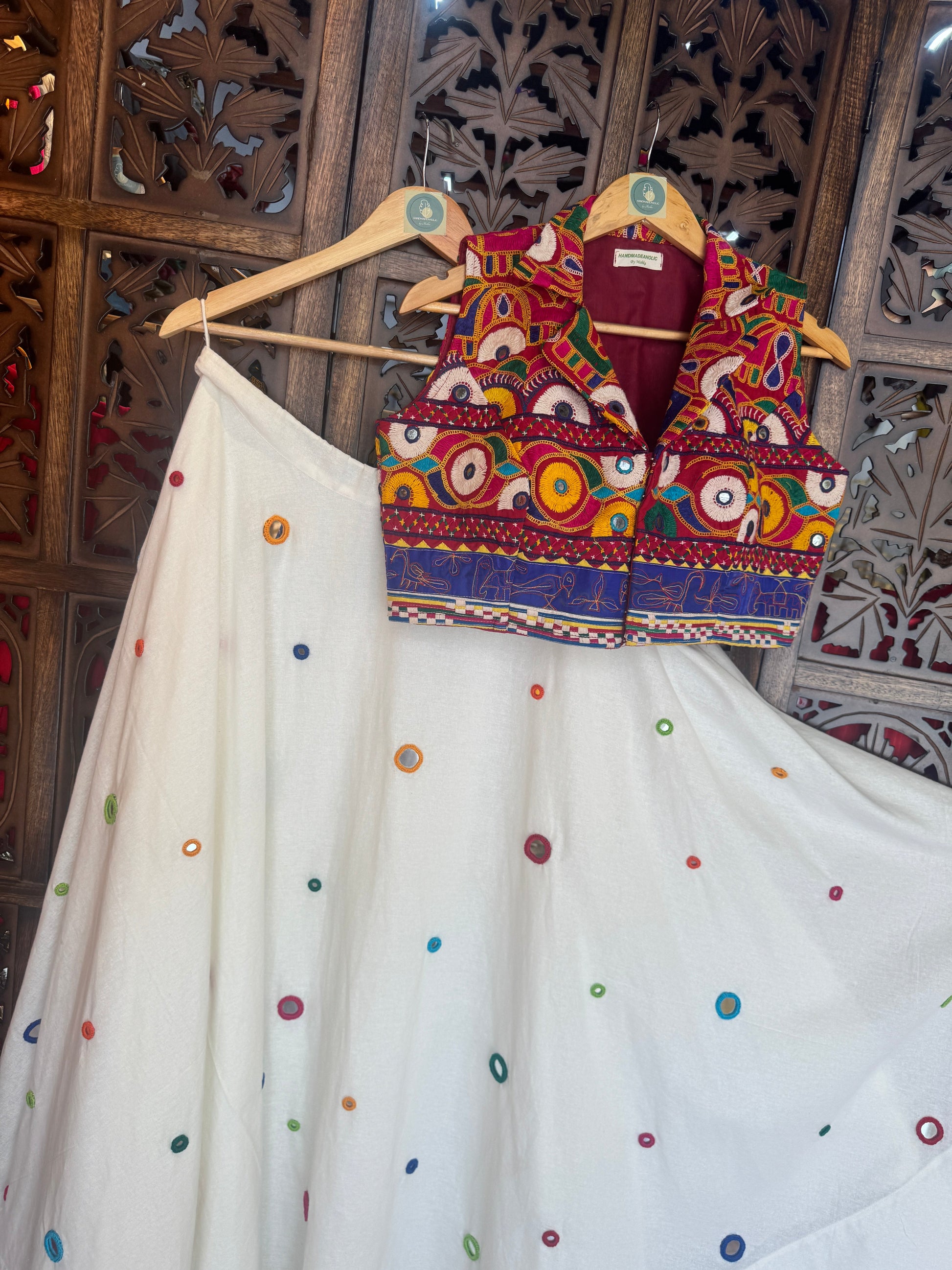 GAMTHI CHANIYA CHOLI RAAS'25 HANDMADEAHOLIC BY MISHKA