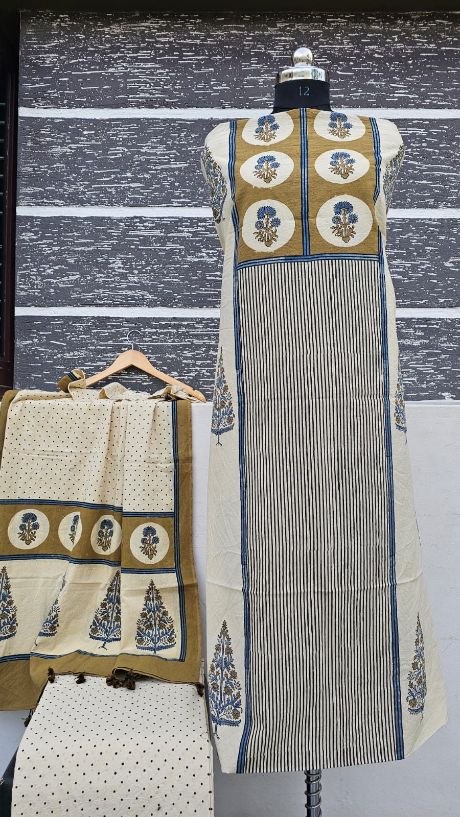 Handblocked Ajrakh Taj Cotton Full Sets