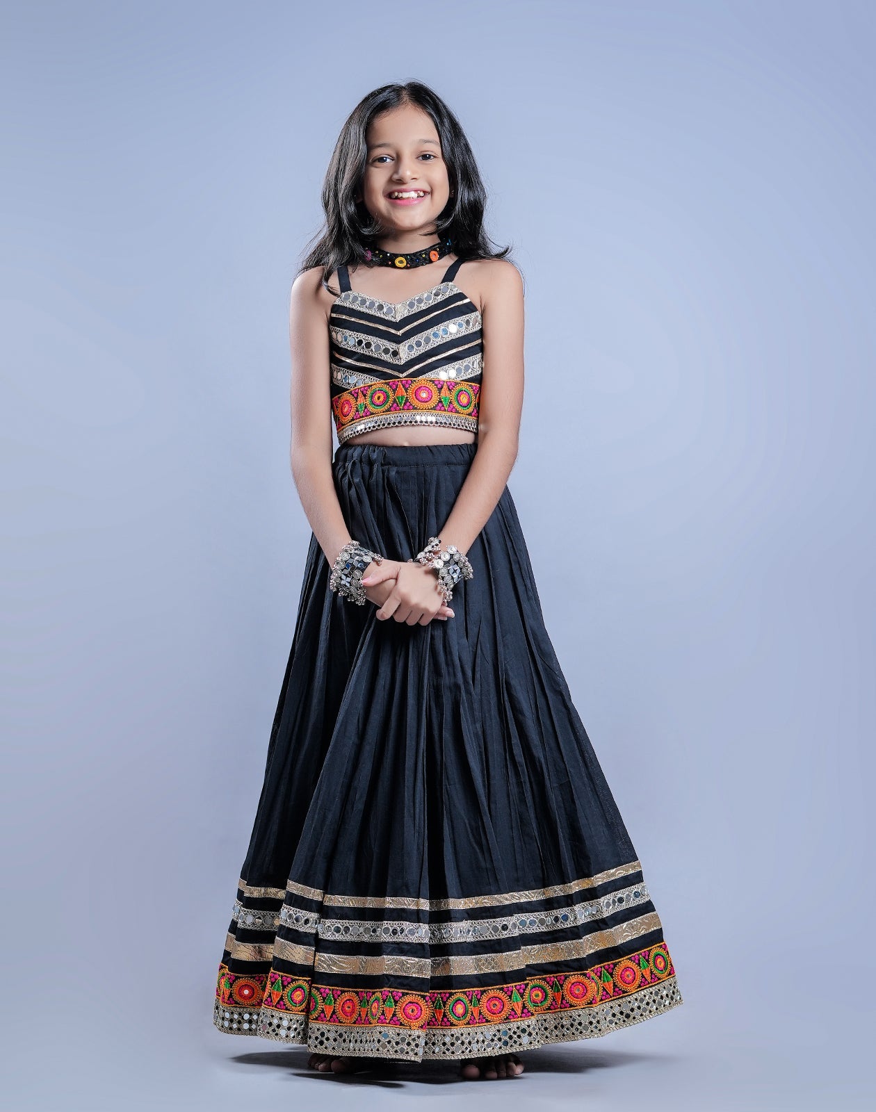 BLACK KIDS CHOLI RAAS'25 HANDMADEAHOLIC BY MISHKA