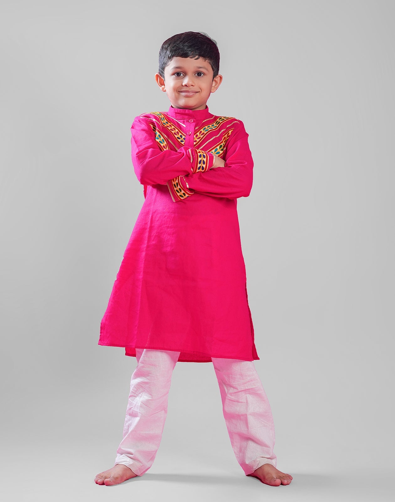 PINK BOYS KURTA RAAS'25 HANDMADEAHOLIC BY MISHKA