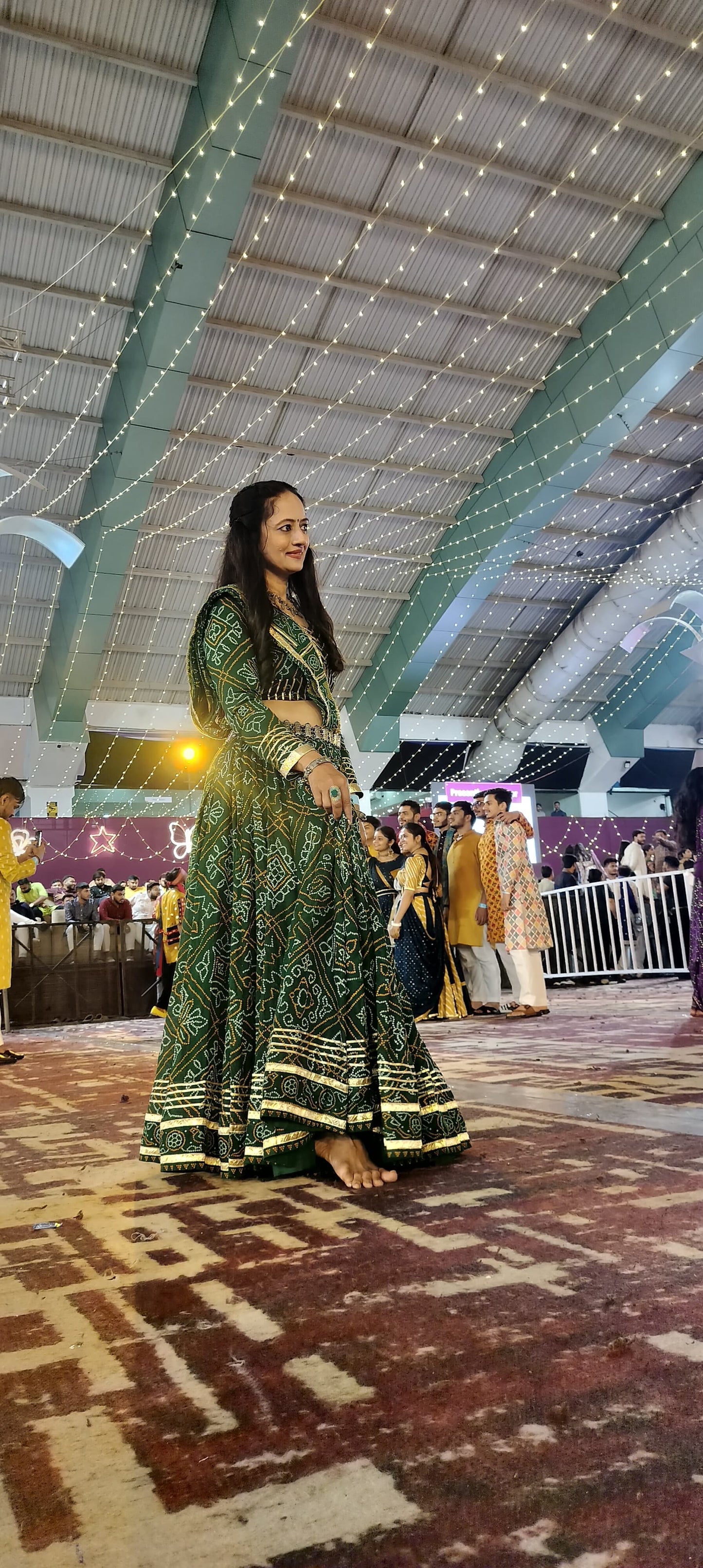 GREEN BADHANI BLOUSE AND CHANIYA CHOLI - handmadeaholicmishka